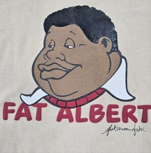 FUBU Fat Albert Cream Tee with Graphic Patch